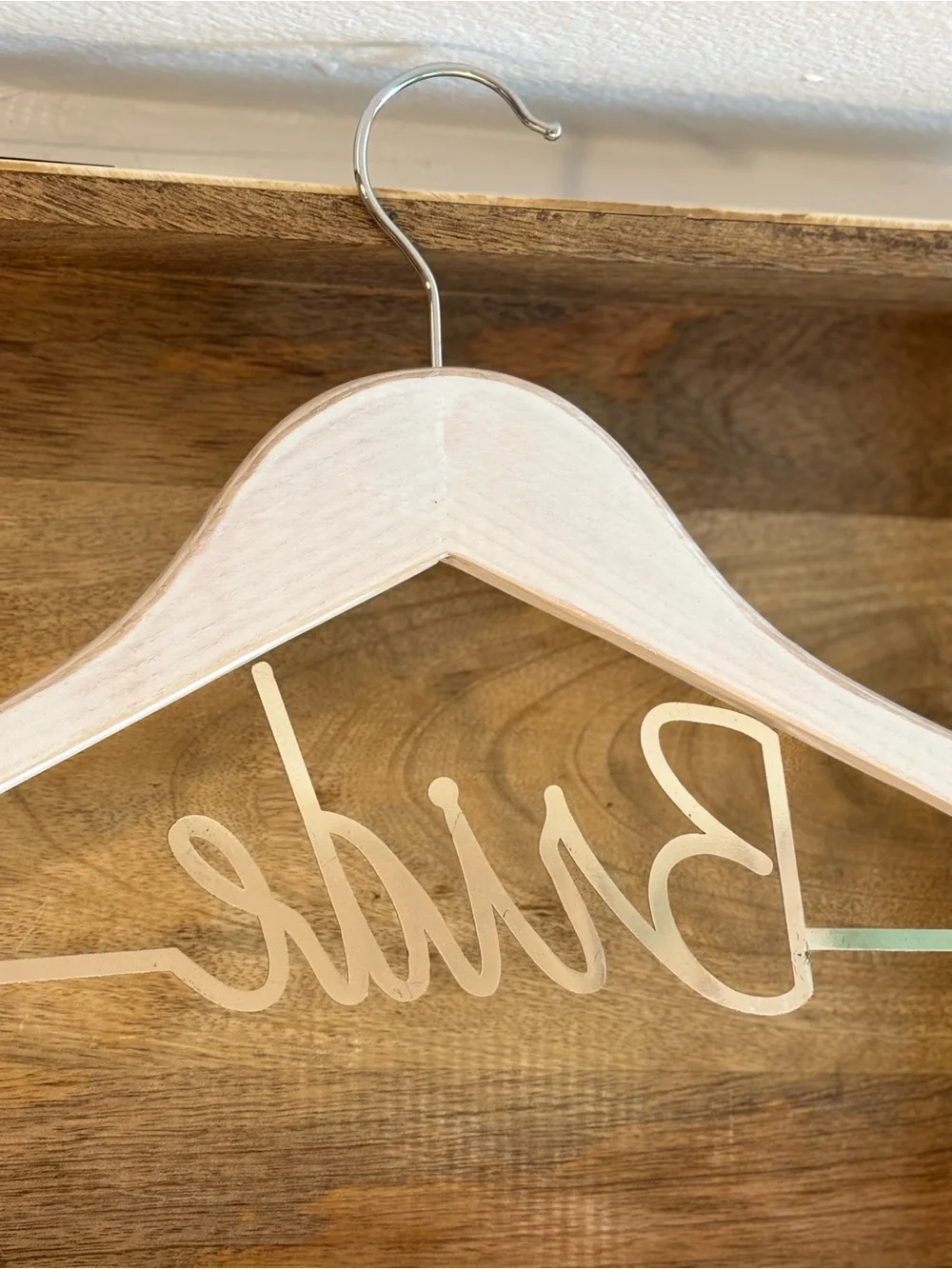'Bride' Wooden Wedding Hanger